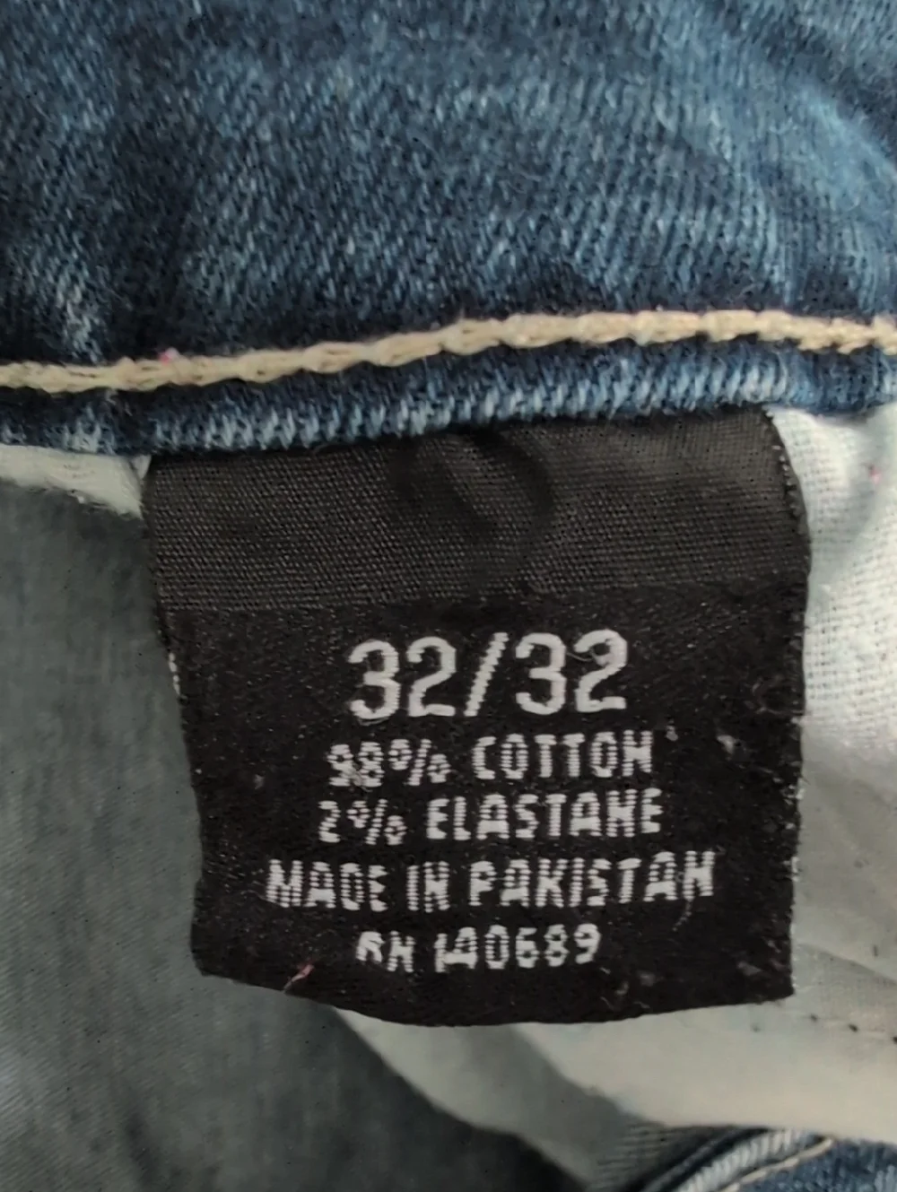 Copper Rivet Slim Fit Jeans, Distressed, Light Wash Blue Denim, Men's 32x32